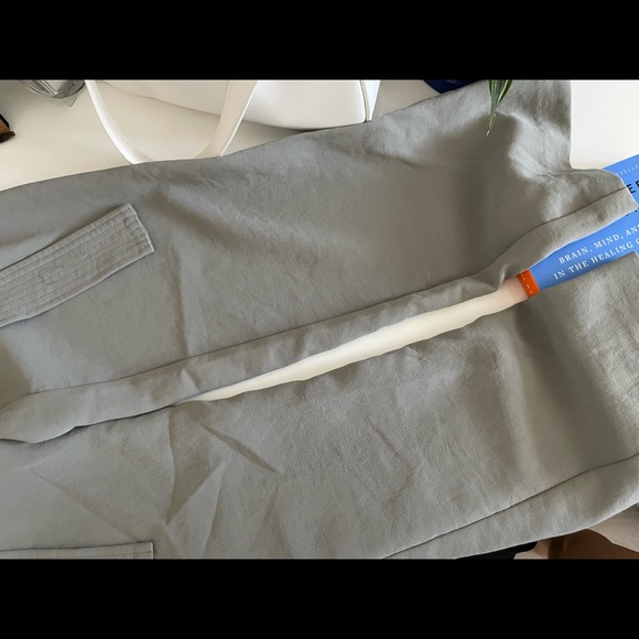 Aritzia Wilfred Tie Front Basalt Grey Pants - Picture 5 of 6